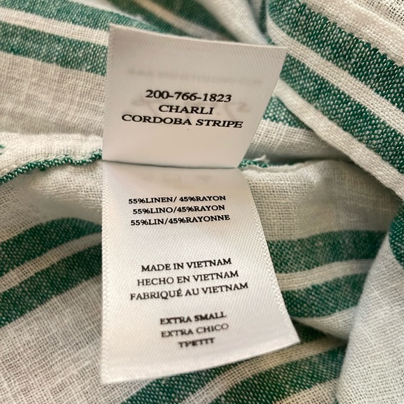 Rails Charli Striped Linen Blend Shirt - Picture 7 of 7